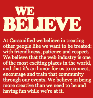 we believe